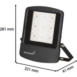 Brackenheath Rex Indoor & Outdoor LED Floodlight Black 50W 6000lm