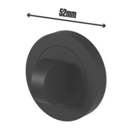 Smith & Locke Lormel Standard WC Thumbturn Set Matt Black 50mm