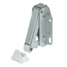 Hafele Spring Catches Bright Steel  95mm x 145mm 2 Pack