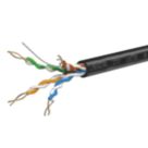 Labgear Cat 5e Black  4-Pair 8-Core Unshielded Ethernet Cable 305m Box