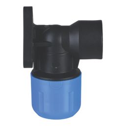 Flomasta  MDPE Wall-Plate Elbow 20mm x 1/2"