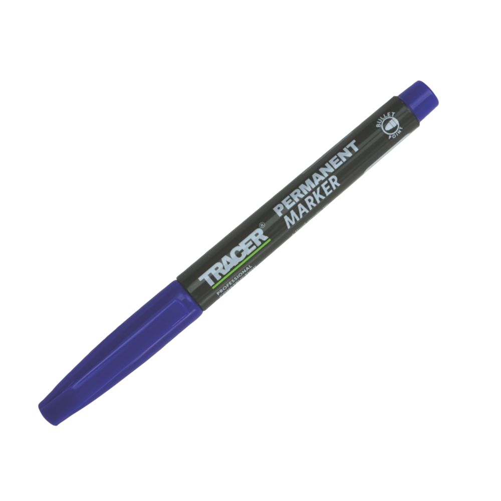 TRACER Medium Tip Blue Permanent Marker Screwfix