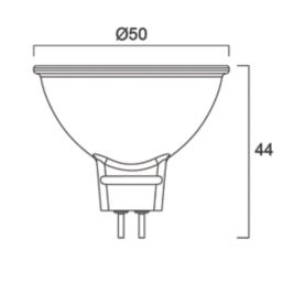 Sylvania ToLEDo GU5.3 MR16 LED Light Bulb Frosted 345lm 4.3W 5 Pack