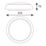 Ansell Disco Slim Indoor & Outdoor Round LED Wall/Ceiling Light White 8W 575-643lm