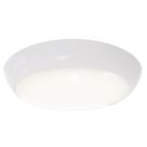 Ansell Disco Slim Indoor & Outdoor Round LED Wall/Ceiling Light White 8W 575-643lm