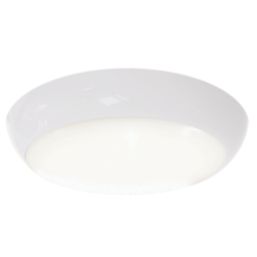 Ansell Disco Slim Indoor & Outdoor Round LED Wall/Ceiling Light White 8W 575-643lm