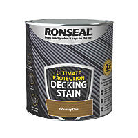 Ronseal Ultimate Protection Decking Stain Country Oak 2.5Ltr