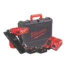 Milwaukee M18FFN-502C 3.3mm 18V 2 x 5.0Ah Li-Ion RedLithium Brushless First Fix Cordless Nail Gun