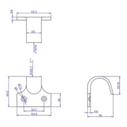 Smith & Locke Sash Window Handles Polished Chrome 50mm x 50mm 10 Pack