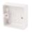 Crabtree Capital 1-Gang Surface Pattress  Knockout Box 29mm