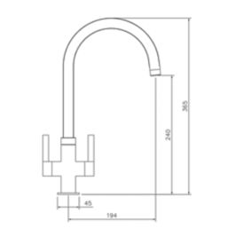 Abode Metix Monobloc Mixer Tap Chrome
