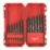 Milwaukee Red Cobalt Straight Shank Metal HSS Drill Bits 19 Piece Set