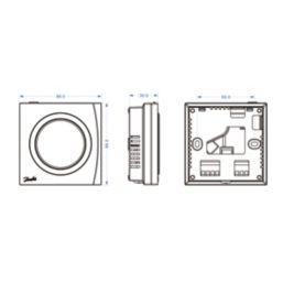 Danfoss RET2001 1-Channel Wired Electronic Room Thermostat