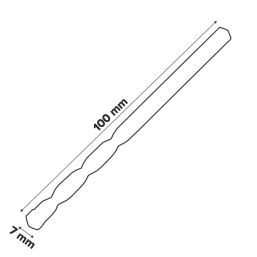 Erbauer  Straight Shank Masonry Drill Bit 7mm x 100mm