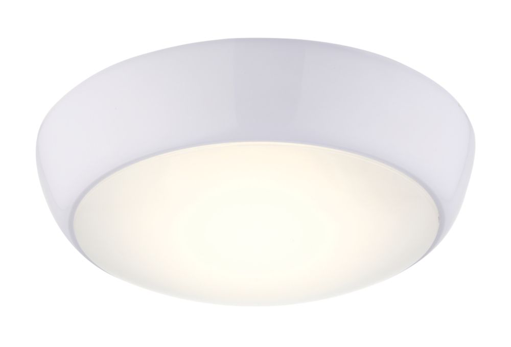 LAP Amazon LED Bathroom Ceiling Light Gloss White 16W 1200lm