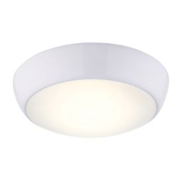 LAP Amazon LED Bathroom Ceiling Light Gloss White 16W 1200lm - Screwfix