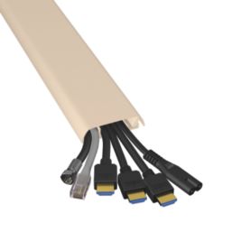 D-Line PVC Magnolia TV Cable Cover 60mm x 15mm x 1m
