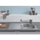 Grohe K200 1 Bowl Stainless Steel Sink Chrome 860mm x 500mm