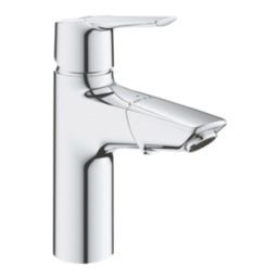 Grohe Quickfix Start StarLight Chrome 191mm Standard Lever Mono Basin Mixer Tap  With Clicker Waste