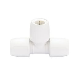 Hep2O  Plastic Push-Fit Equal Tees 15mm 10 Pack