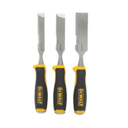 DEWALT  Bevel Edge Side Strike Wood Chisel Set 3 Pcs