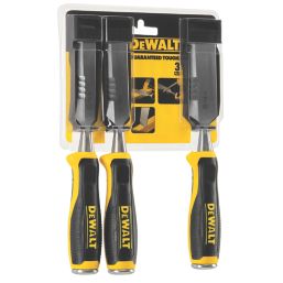 DEWALT  Bevel Edge Side Strike Wood Chisel Set 3 Pcs