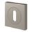 Cooke & Lewis Lormel Standard Escutcheon (Pair) Satin Nickel 52mm