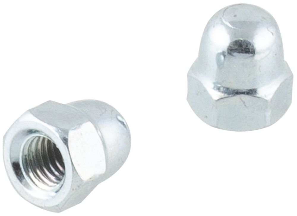 Easyfix Carbon Steel Dome Nuts M6 100 Pack | Dome Nuts | Screwfix.ie