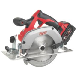 Milwaukee HD18CS-402B 165mm 18V 2 x 4.0Ah Li-Ion RedLithium  Cordless Circular Saw