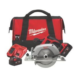 Milwaukee HD18CS-402B 165mm 18V 2 x 4.0Ah Li-Ion RedLithium  Cordless Circular Saw