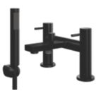 ETAL Blake Matt Black 145mm Deck Mounted Dual Control Manual Shower Mixer Tap