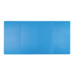 Essentials  Interlocking Floor Tiles Blue 20mm 8 Pack