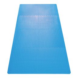Essentials  Interlocking Floor Tiles Blue 20mm 8 Pack