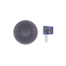 ETAL Sink Strainer Waste Gun Metal 90mm