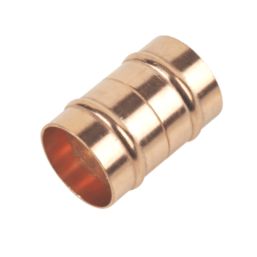 Copper Solder Ring Equal Couplers 28mm 2 Pack