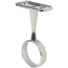 Smith & Locke Round Centre Bracket Polished Chrome 25mm