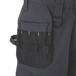 DeWalt Ripstop Multi-Pocket Shorts Grey / Black 34" W