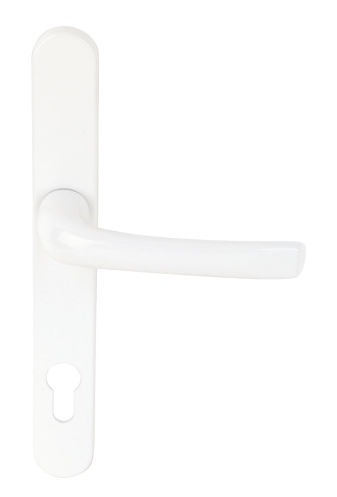 Mila ProLinea Type B Lever Door Handles Pair White Screwfix