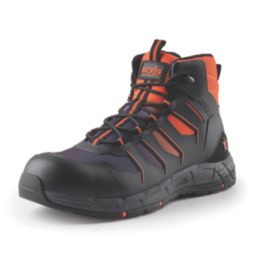 Scruffs Glide Size 8  Black/Orange Water-Resistant  Safety Boots