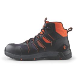 Scruffs Glide Size 8  Black/Orange Water-Resistant  Safety Boots