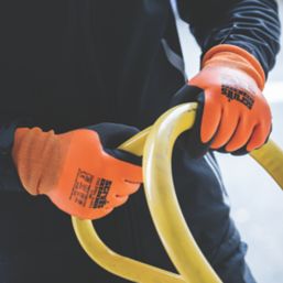 Scruffs  Thermal Gloves Orange/Black Large