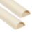 D-Line PVC Magnolia TV Trunking 50mm x 25mm x 1.5m 2 Pack