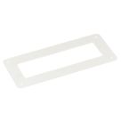Manrose Rectangular Wall Plate White 120mm