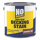 No Nonsense Anti-Slip Quick-Drying Stain Country Oak 2.5Ltr