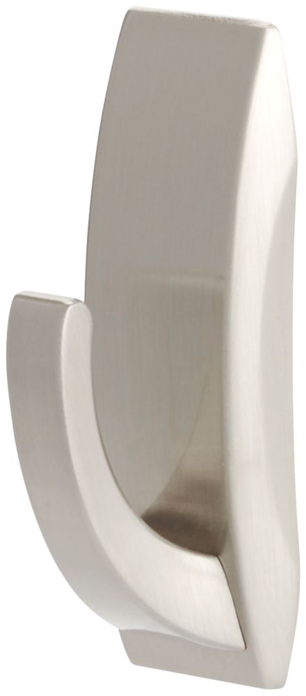 Command Silver Self-Adhesive Bathroom Hook Small - Screwfix