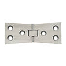 Satin Chrome Counter Flap Hinges 38mm x 102mm 2 Pack