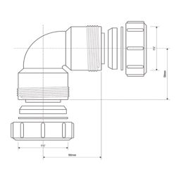 McAlpine MT4  Bend 90° 40mm
