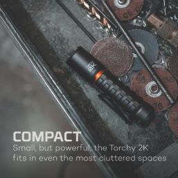 Nebo Torchy 2K Rechargeable LED Flashlight Grey 2000lm