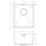 Carysil SR1014 1 Bowl Stainless Steel Kitchen Sink 380mm x 440mm