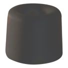Smith & Locke Cylindrical Rubber Door Stop 30 x 24mm Black 10 Pack